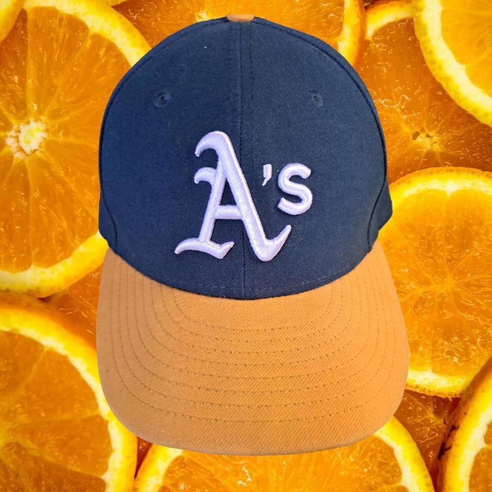 Oakland A's 59Fifty Fit Hat Baseball Cap Size 7‎ 1/2